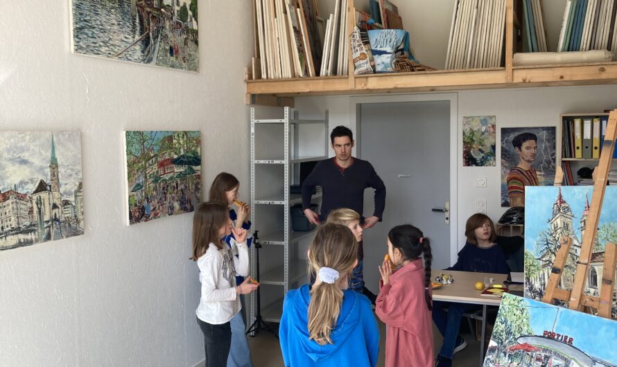 Besuch eines Künstlers in der Fabrica