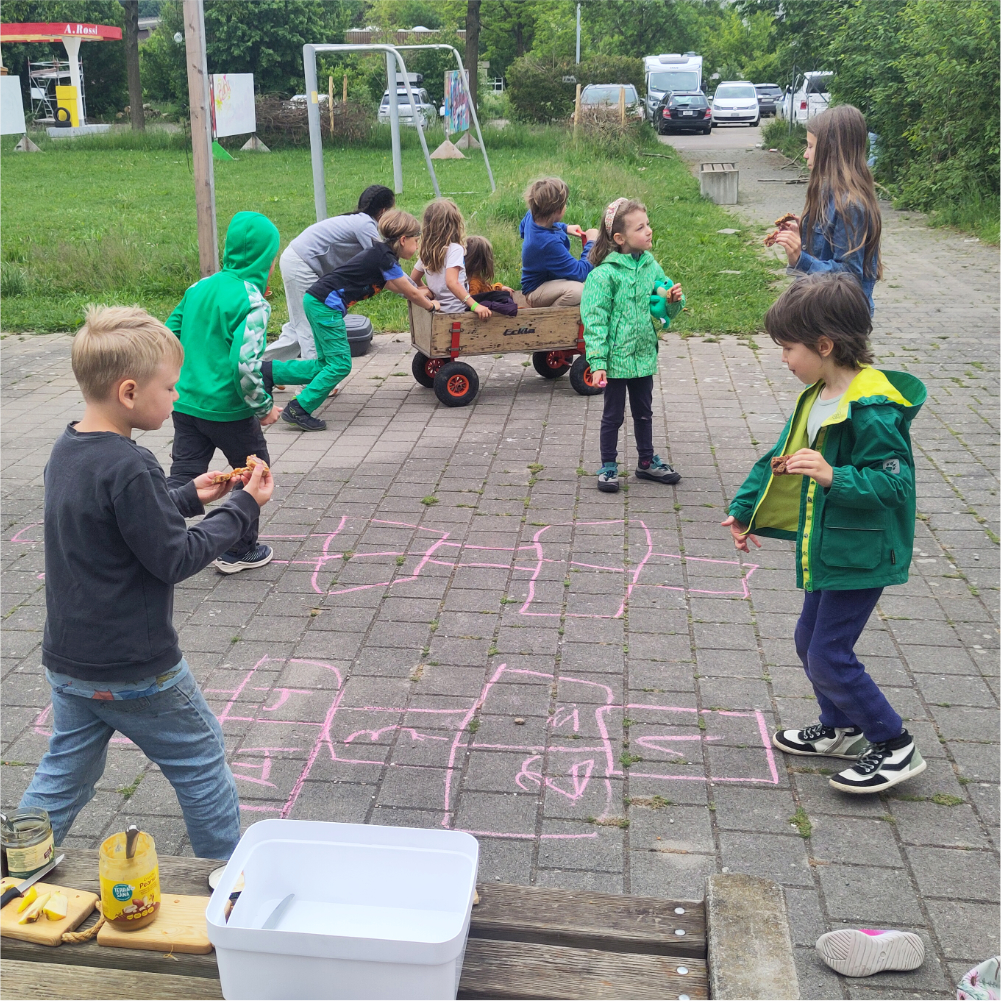 Pause draussen